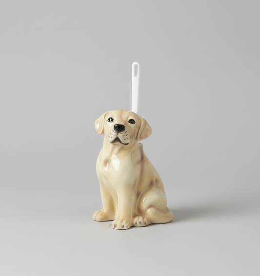Labrador toilet brush holder