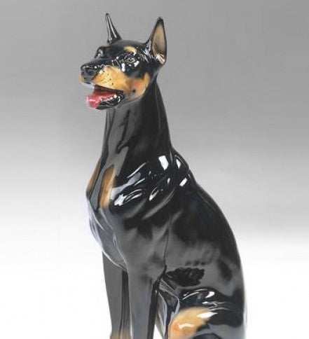 Dobermann in ceramica