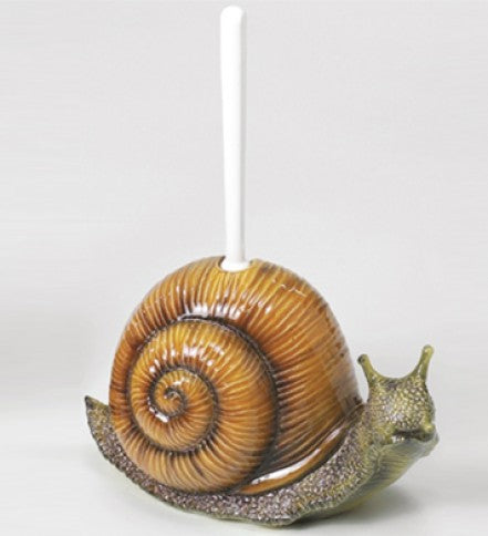 Porte-balai de toilette en forme d'escargot