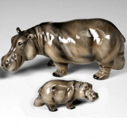 Ippopotamo con cucciolo