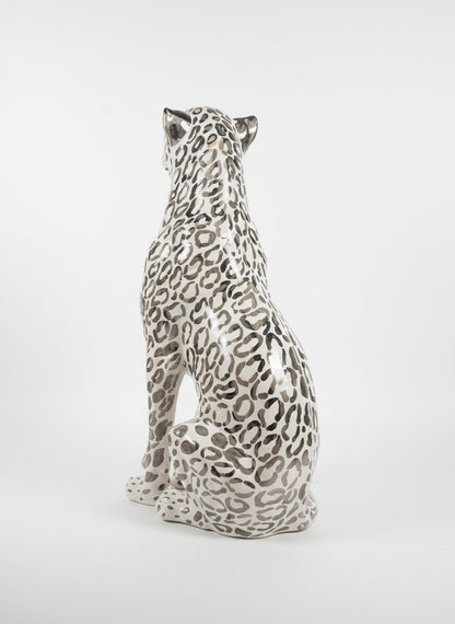 Ghepardo platino e swarovski