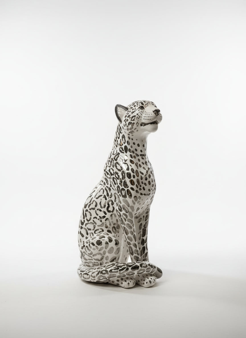 Ghepardo platino e swarovski