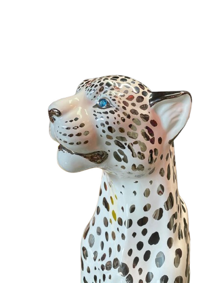Ghepardo platino e swarovski
